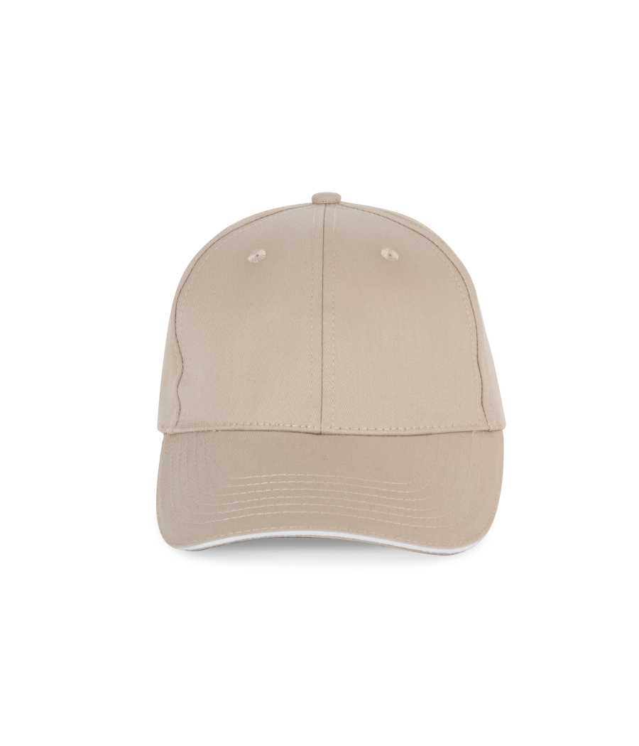 Casquette avec sandwich contrasté - 6 panneaux