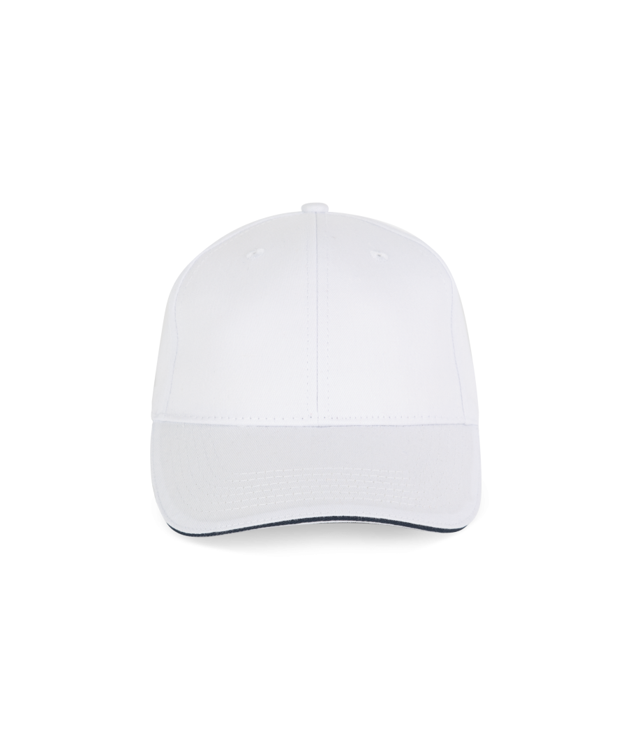 Casquette avec sandwich contrasté - 6 panneaux