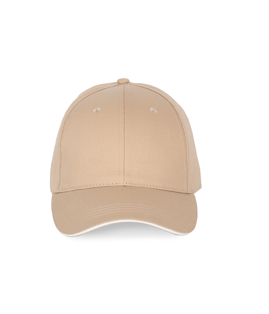 Casquette avec sandwich contrasté - 6 panneaux