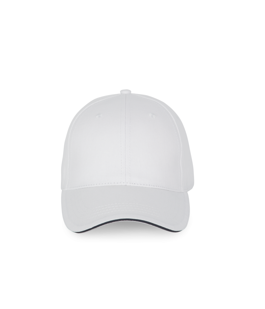 Casquette avec sandwich contrasté - 6 panneaux