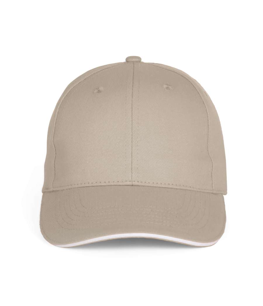 Casquette Baseball avec sandwich - 6 panneaux