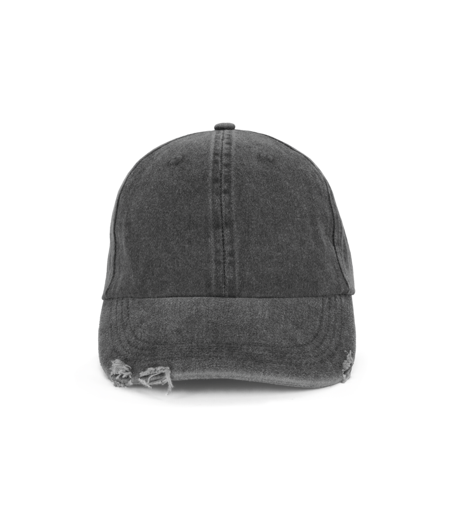 Casquette vintage effet déchiré - 6 panneaux