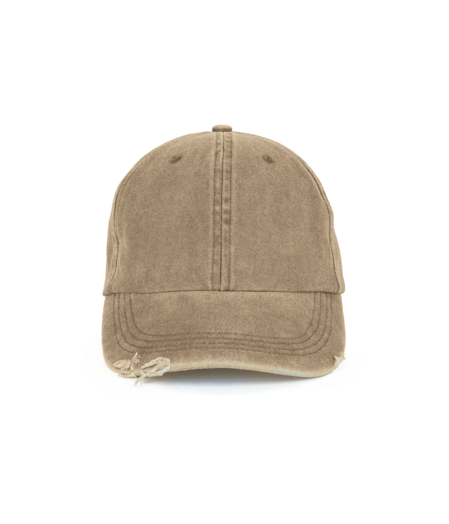 Casquette vintage effet déchiré - 6 panneaux