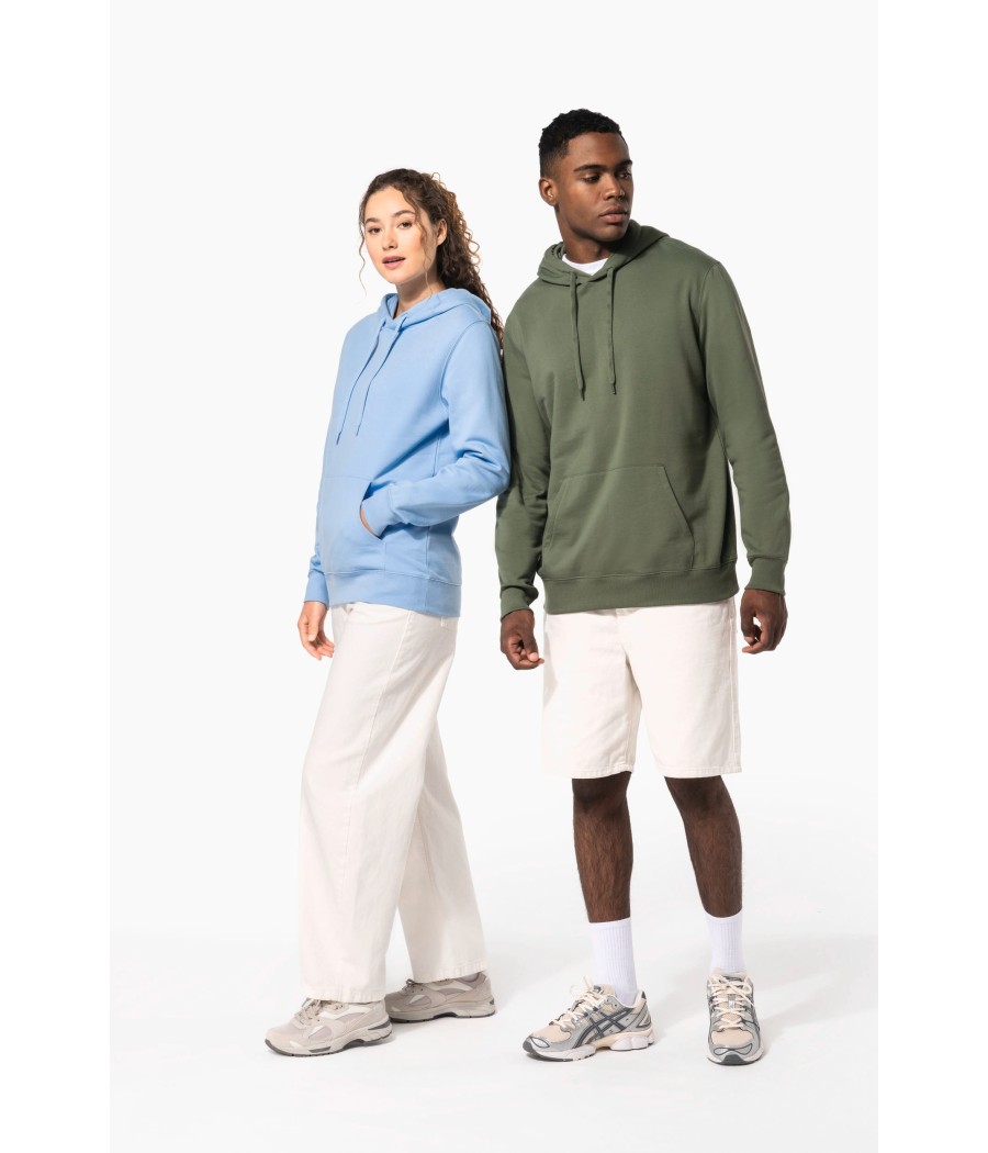 Sweat-shirt recyclé à capuche unisexe