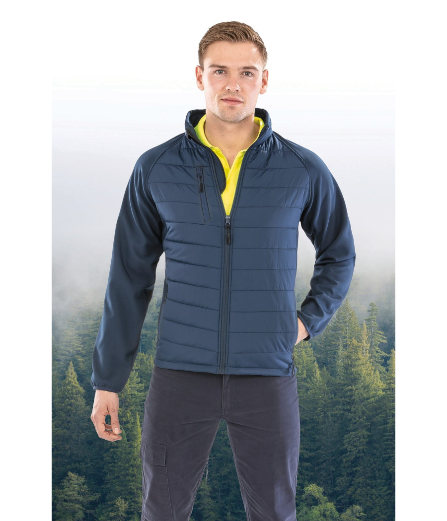 Veste softshell rembourrée black compass recyclée