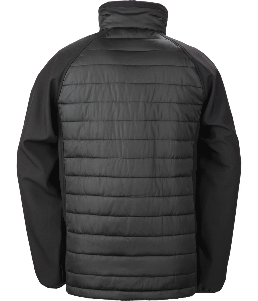 Veste softshell rembourrée black compass recyclée