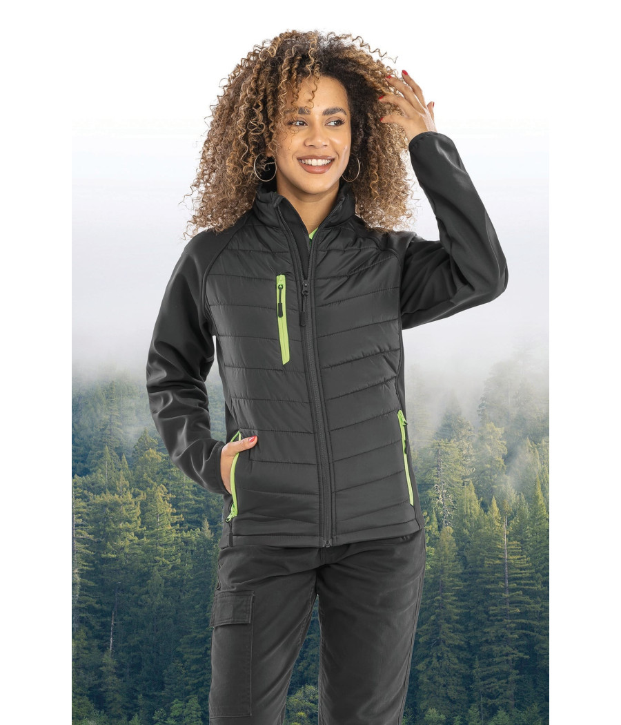 Veste softshell rembourrée black compass recyclée