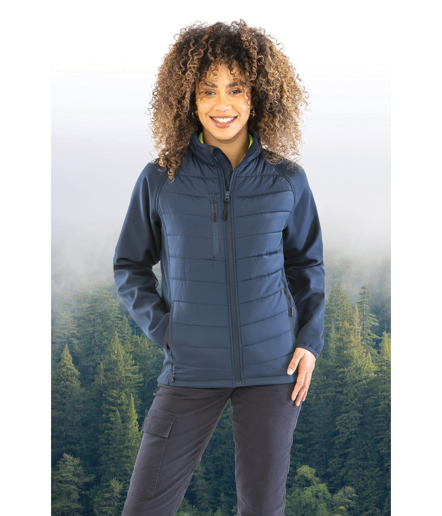 Veste softshell rembourrée black compass recyclée