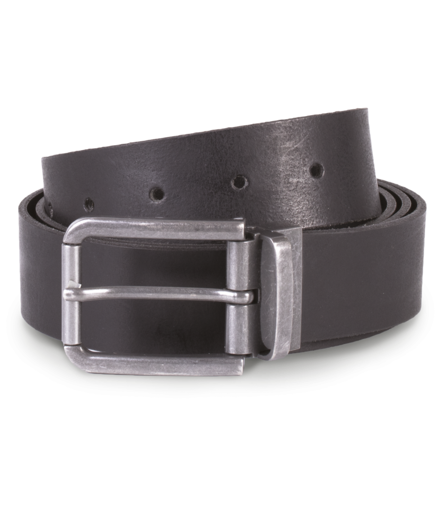 Ceinture en cuir à bord franc - 35 mm