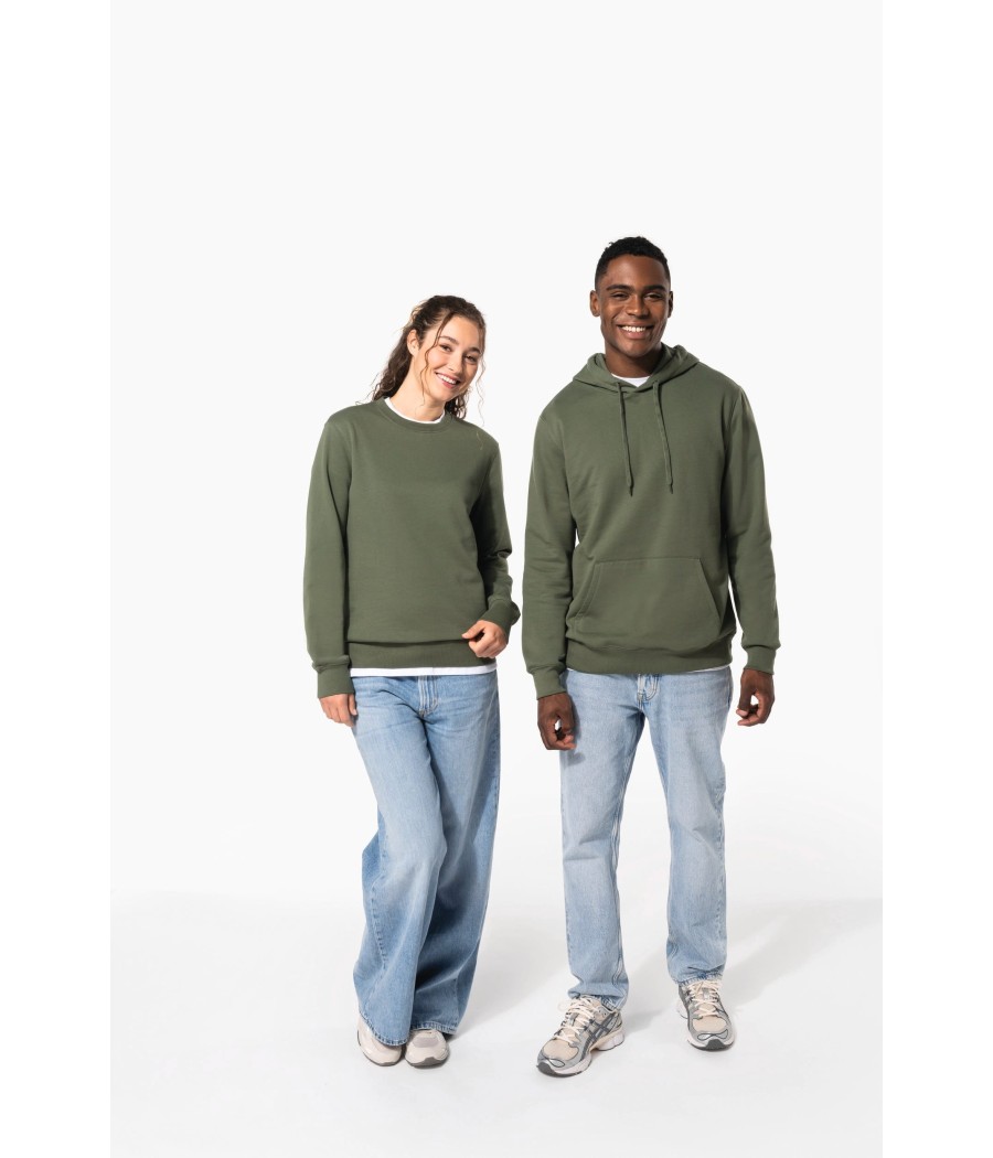 Sweat-shirt recyclé à capuche unisexe