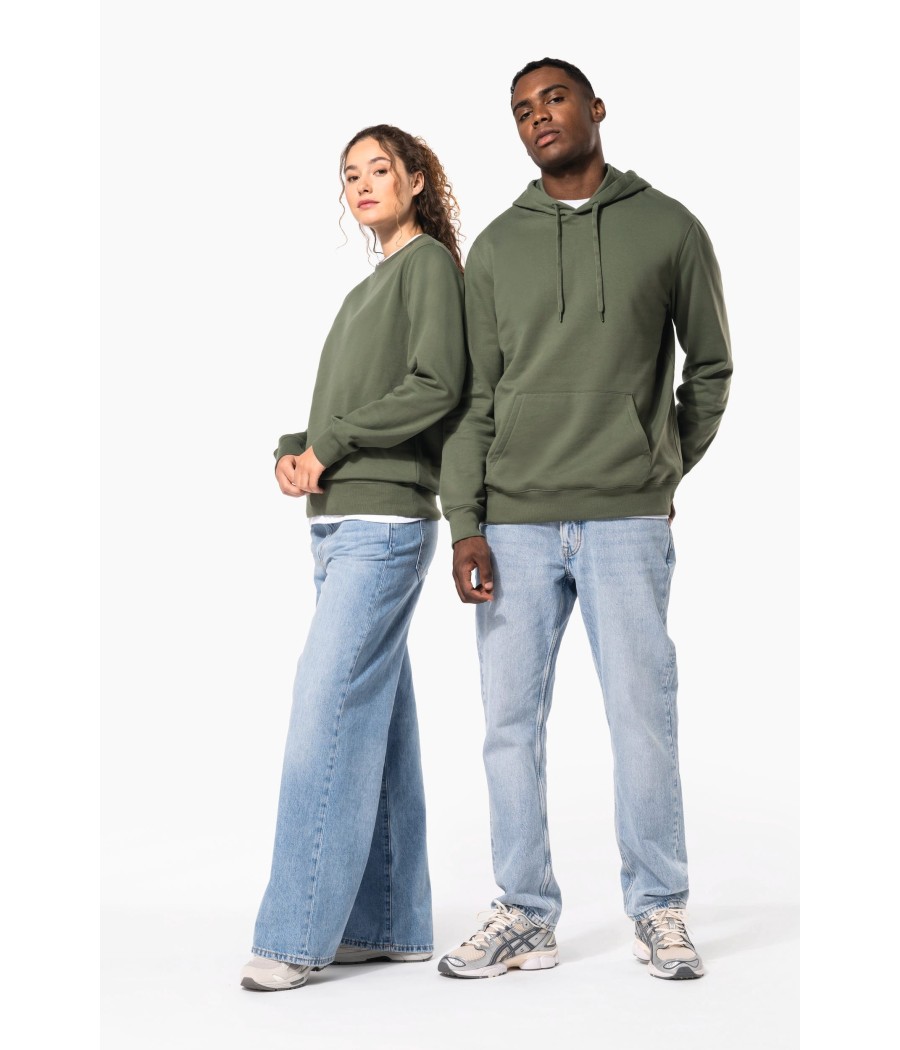 Sweat-shirt recyclé à capuche unisexe