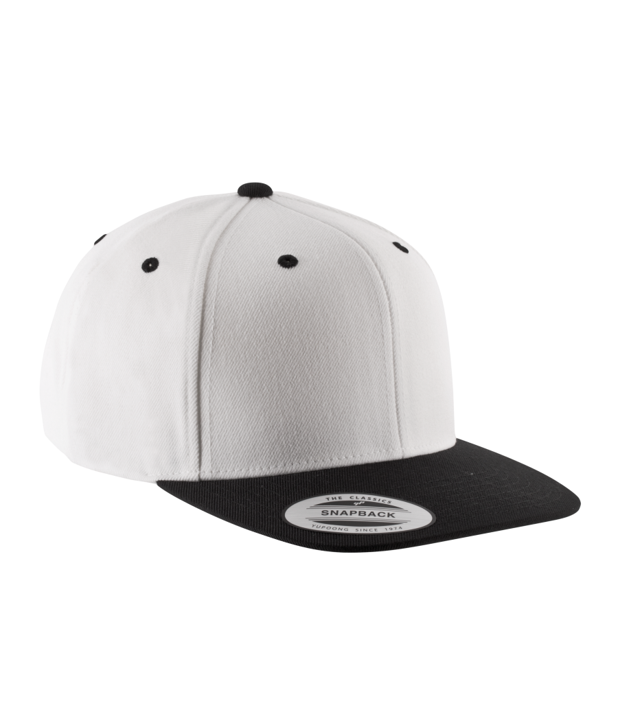 Casquette visière plate - 6 panneaux