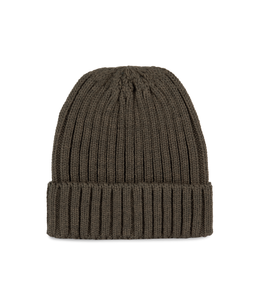 Bonnet à double côte et revers