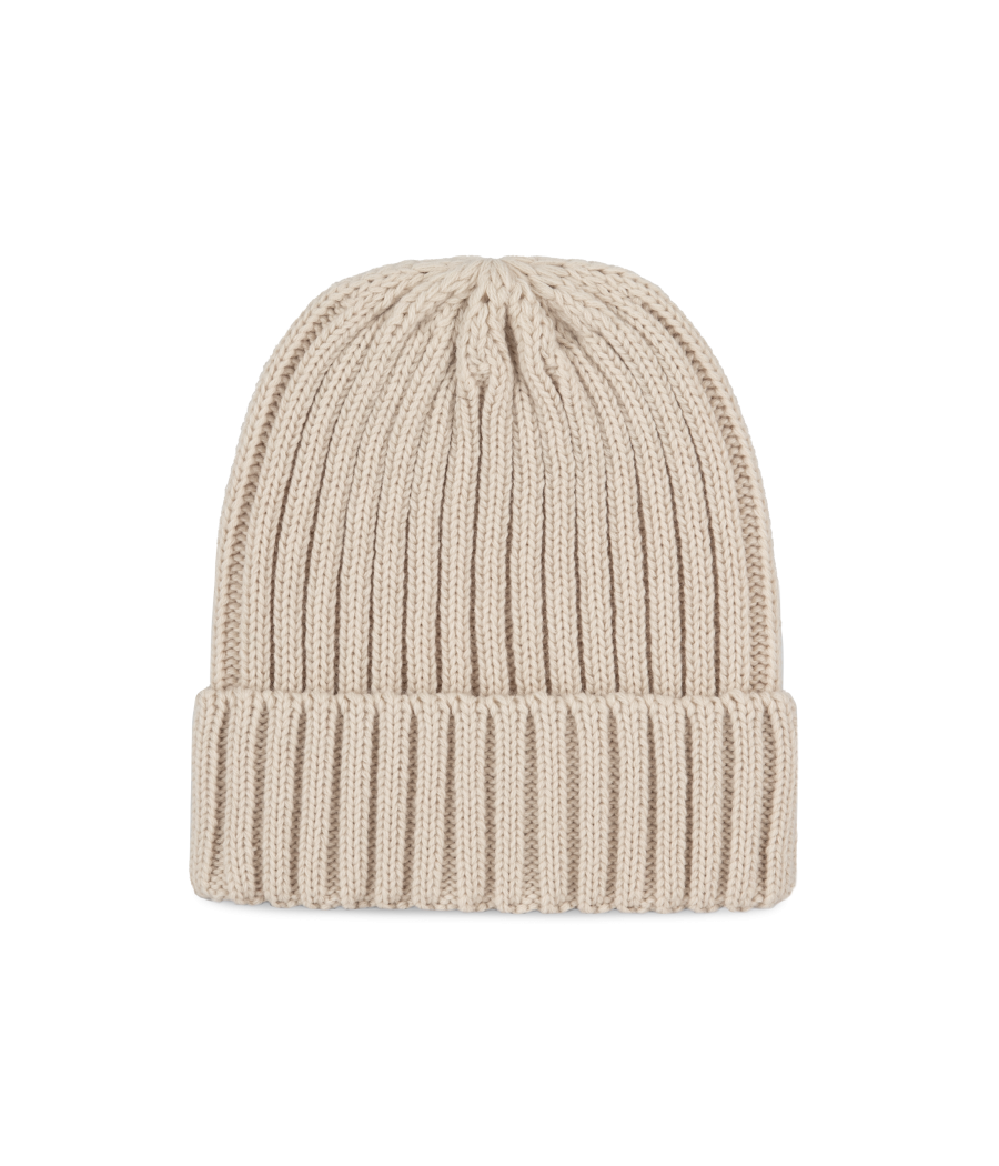 Bonnet à double côte et revers