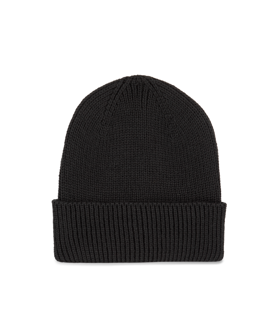 Bonnet côtelé avec revers