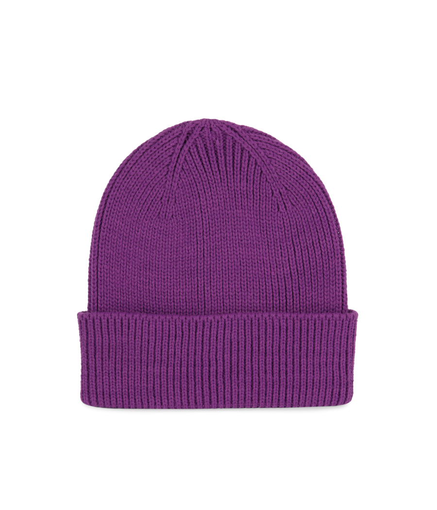 Bonnet côtelé avec revers