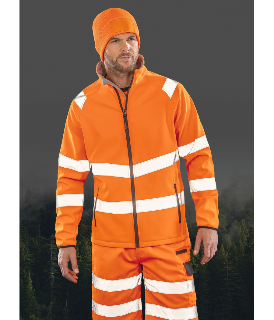 Veste softshell de sécurité recyclée