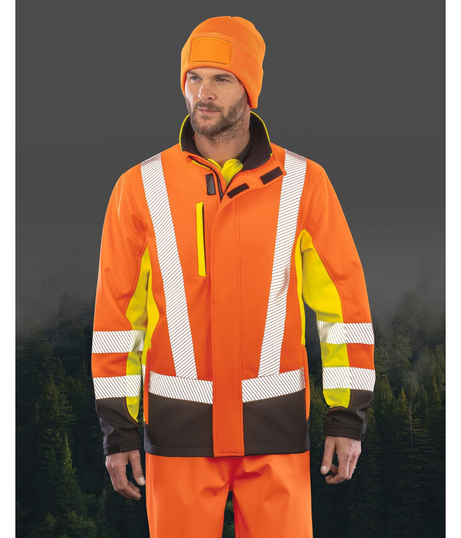 Veste softshell de sécurité recyclé 3 couches