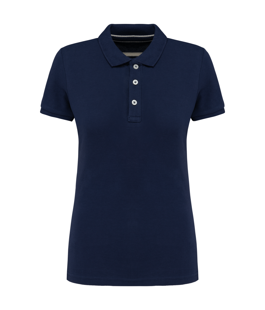Polo vintage manches courtes femme