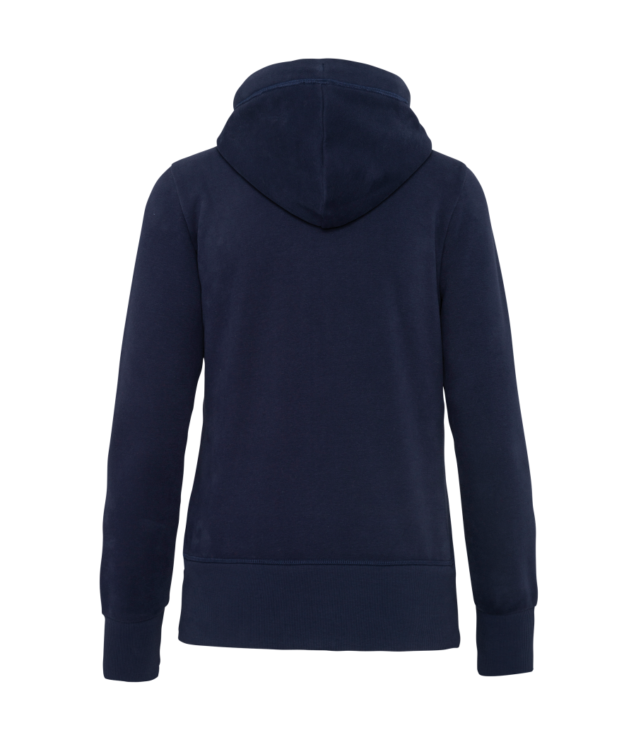 Sweat-shirt vintage zippé à capuche femme