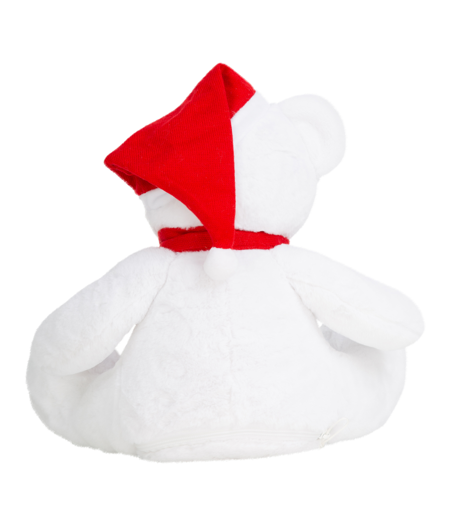 Peluche zippée ours de Noël