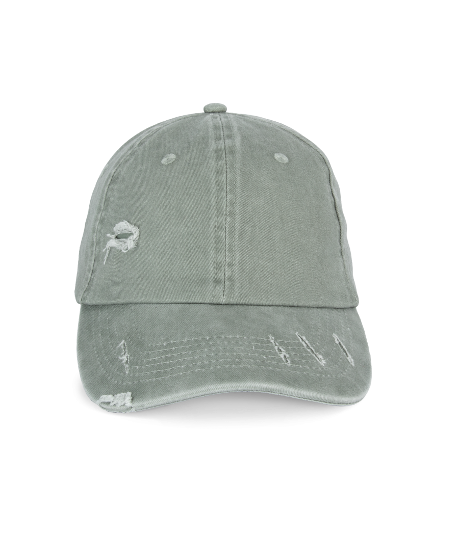 Casquette écoresponsable effet déchiré unisexe