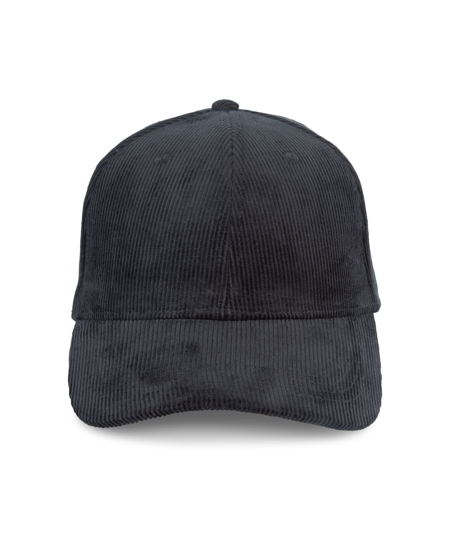 Casquette écoresponsable en velours côtelé 6 panneaux unisexe