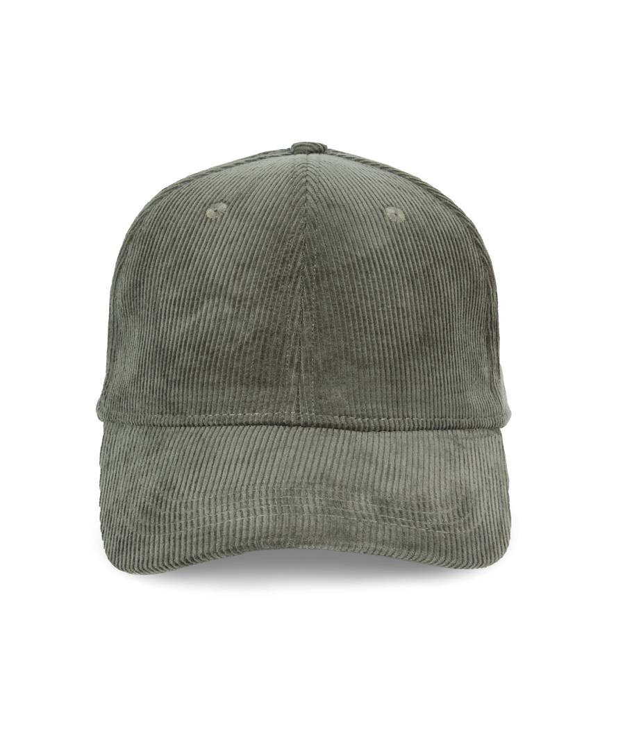 Casquette écoresponsable en velours côtelé 6 panneaux unisexe