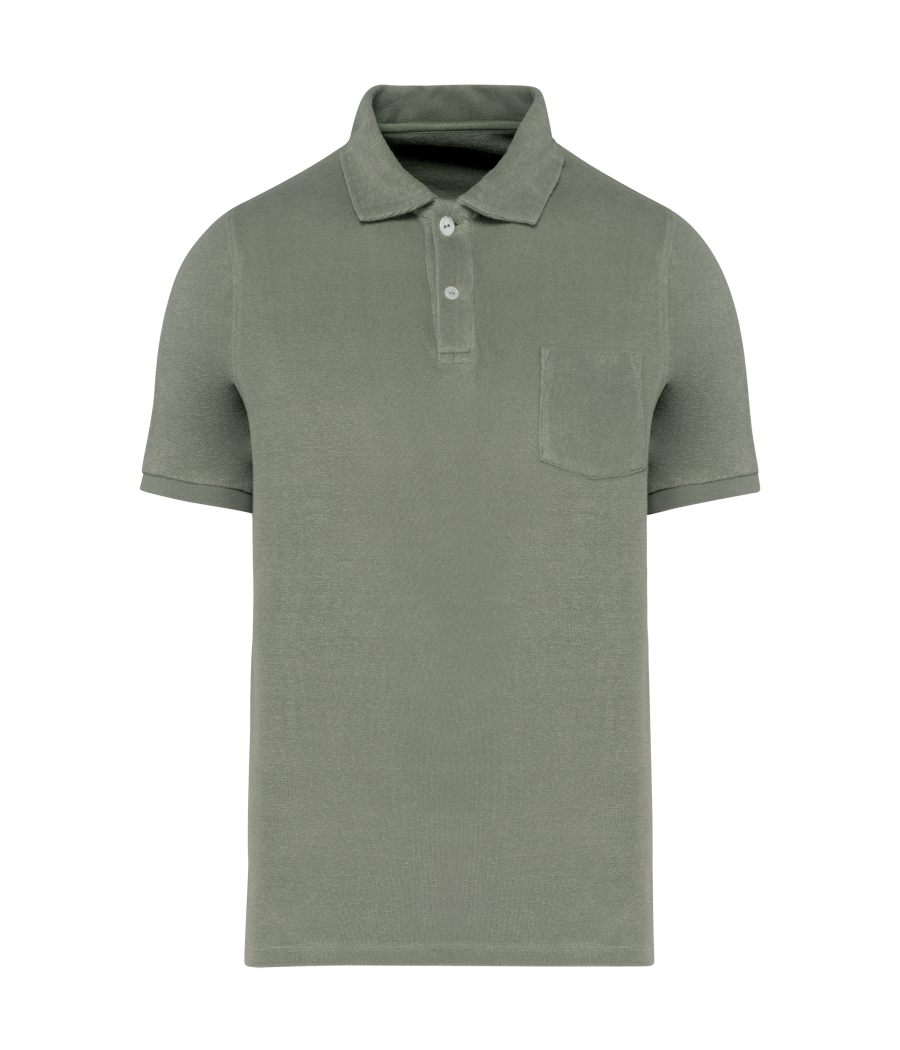 Polo écoresponsable en éponge homme