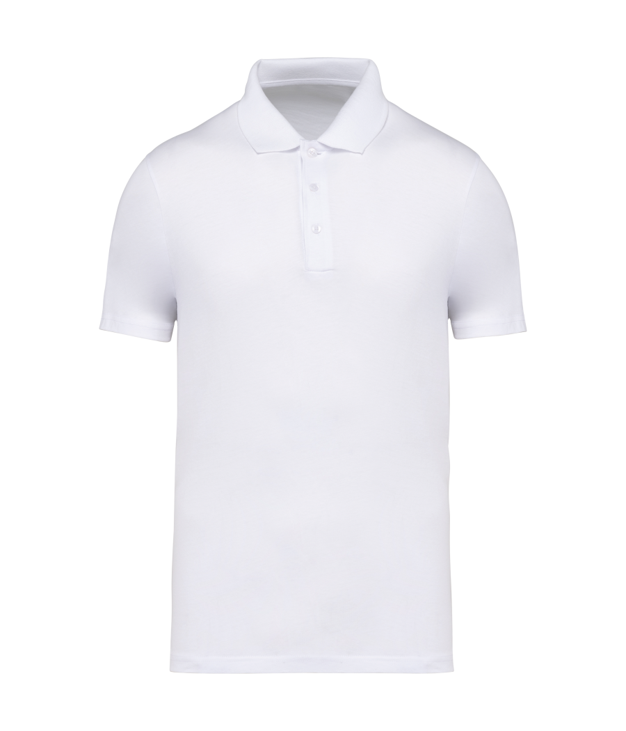 Polo en jersey écoresponsable homme