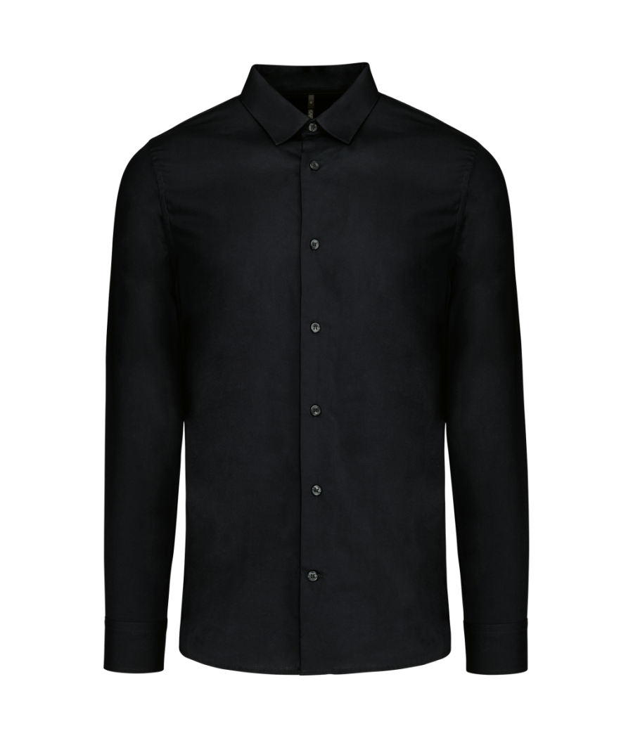 Chemise popeline manches longues homme