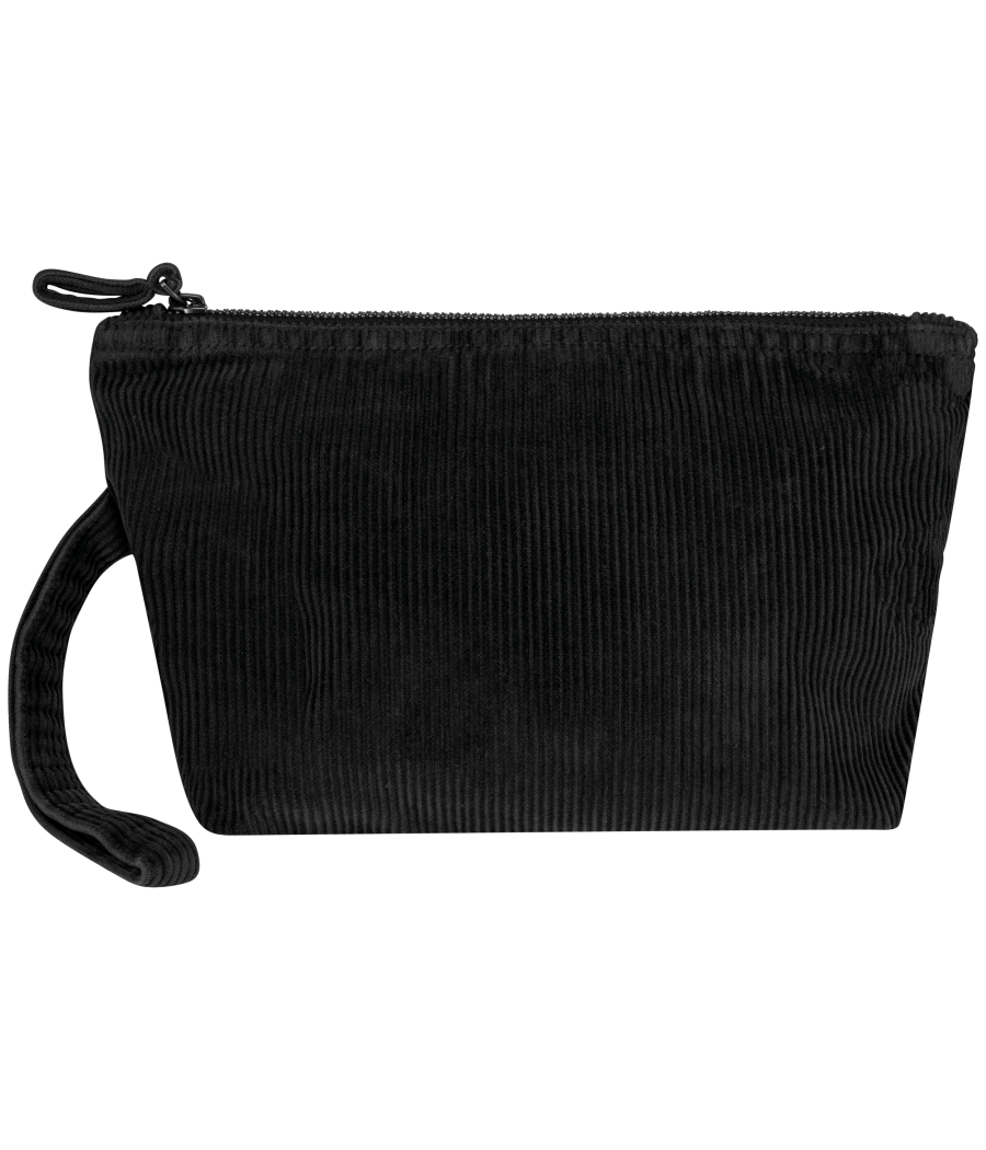 Pochette écoresponsable délavée en velours côtelé