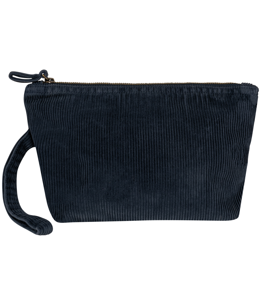 Pochette écoresponsable délavée en velours côtelé