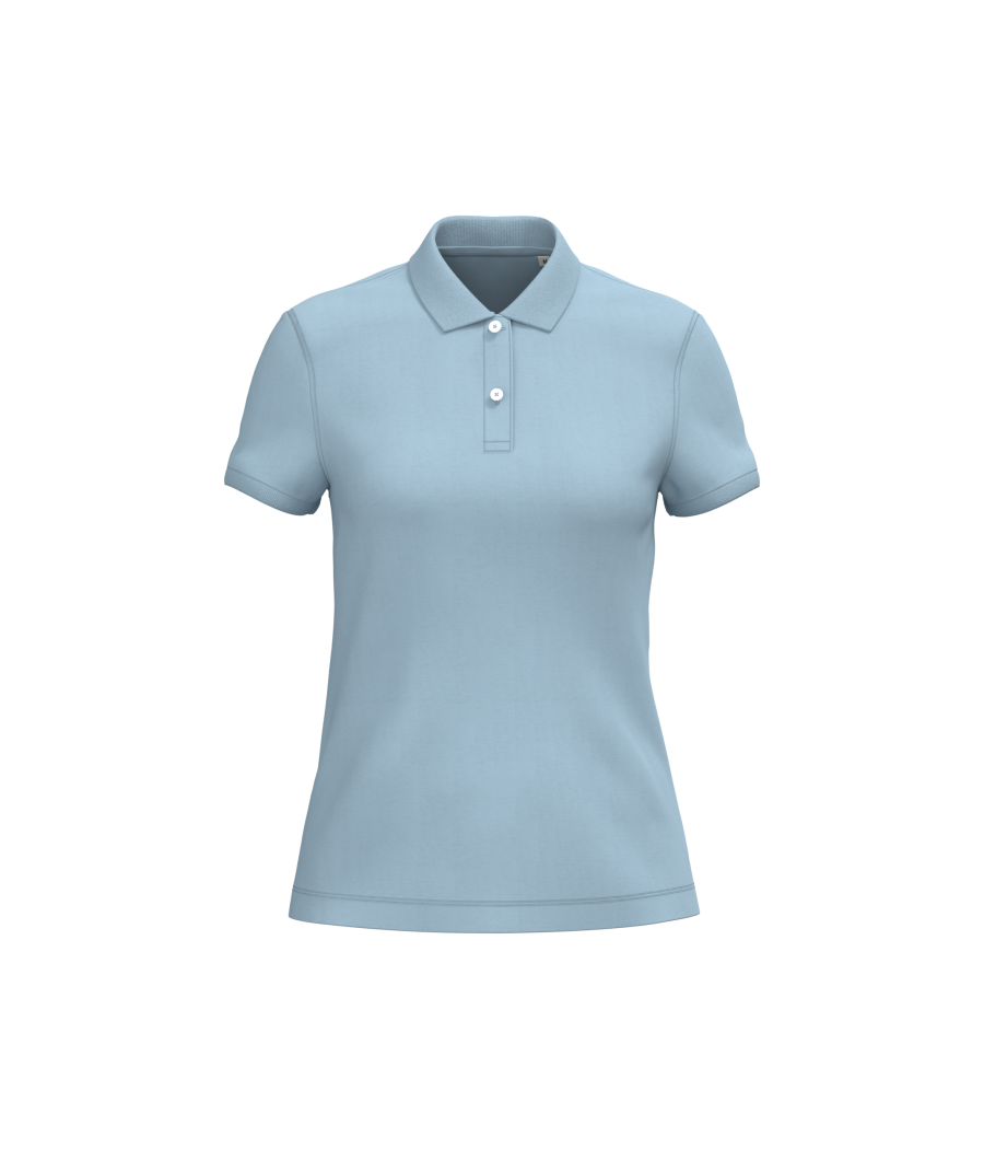 Polo écoresponsable maille piquée femme