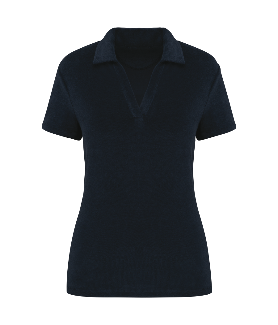 Polo écoresponsable en éponge femme