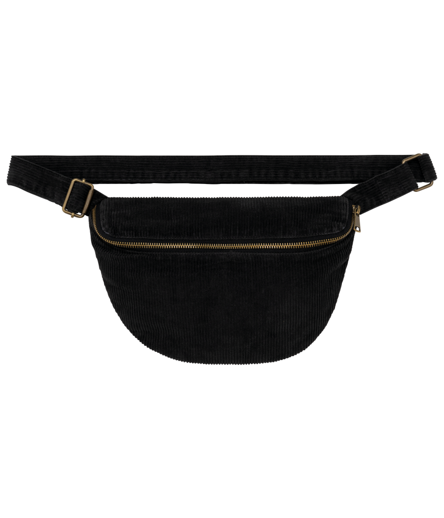 Banane écoresponsable délavée en velours côtelé