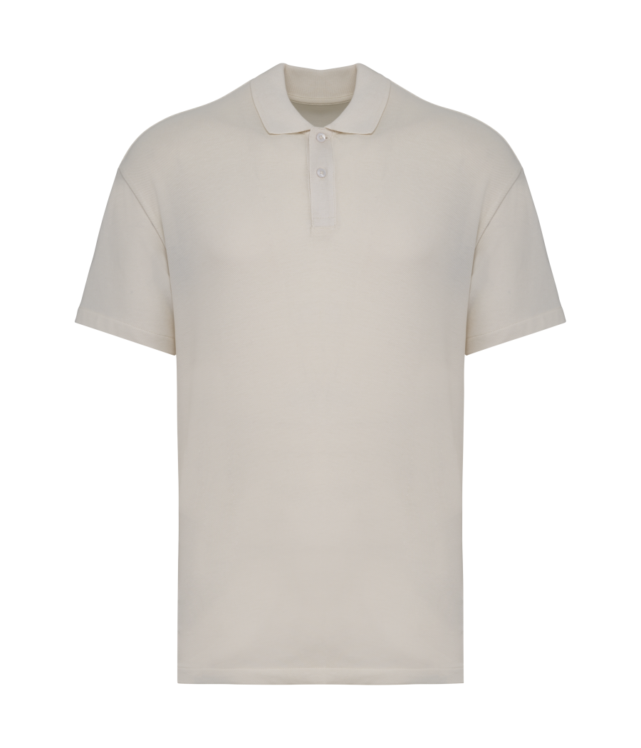 Polo écoresponsable maille piquée à épaules tombantes homme