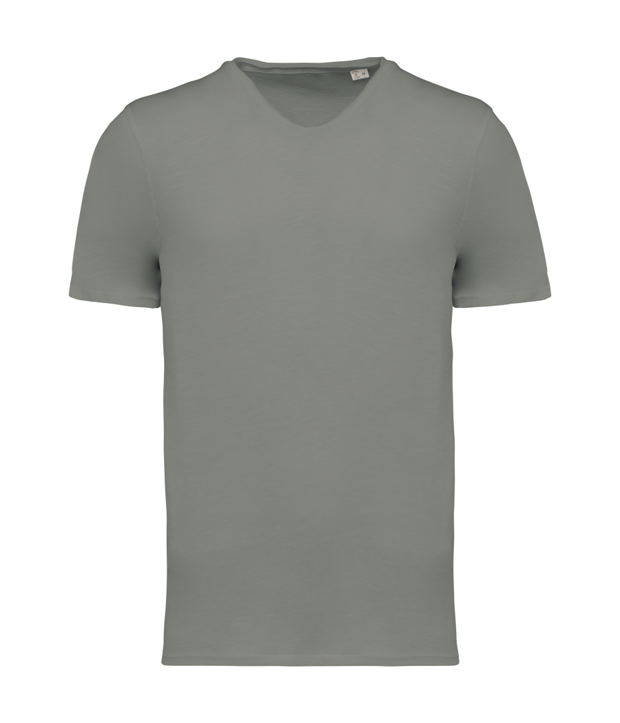 T-shirt écoresponsable slub bords francs homme