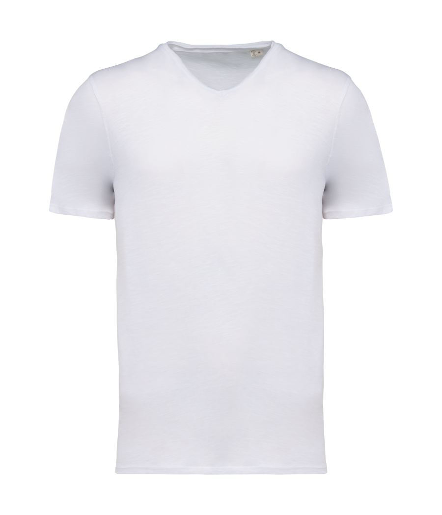 T-shirt écoresponsable slub bords francs homme