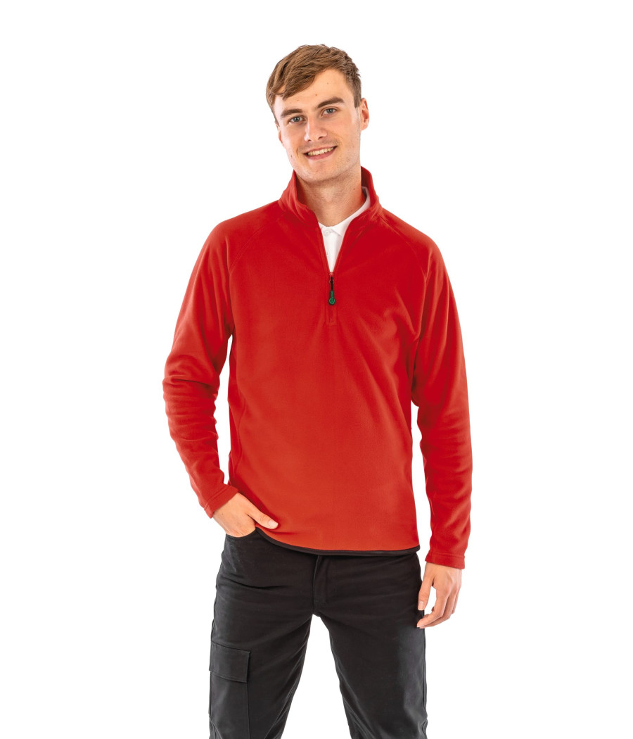 Micropolaire recyclée col zippé