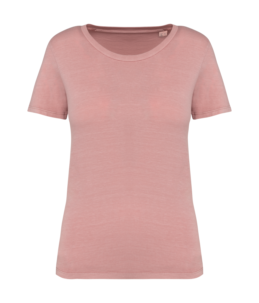 T-shirt écoresponsable délavé femme