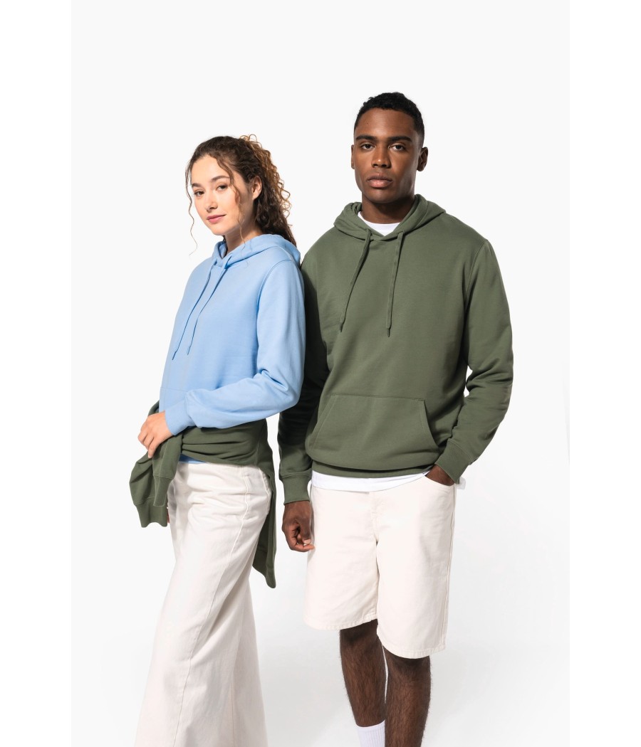 Sweat-shirt recyclé à capuche unisexe