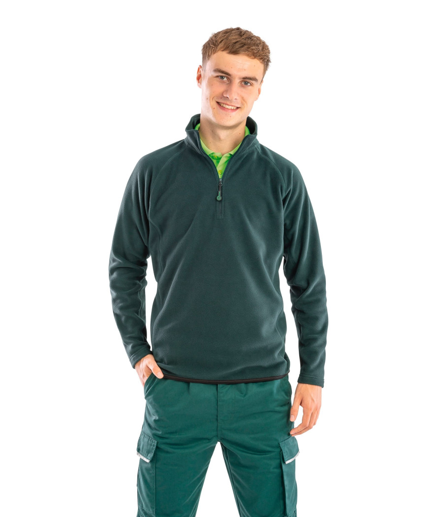 Micropolaire recyclée col zippé