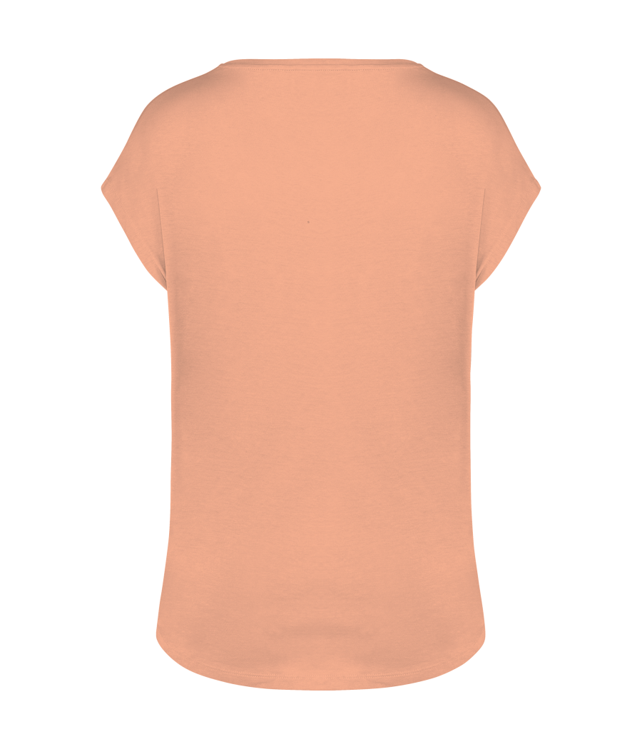 T-shirt écoresponsable loose à col V femme