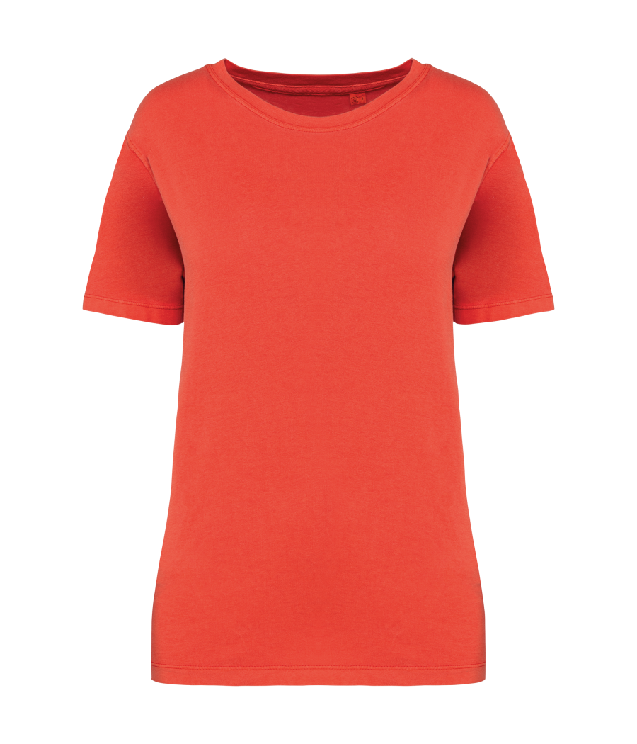 T-shirt écoresponsable délavé femme