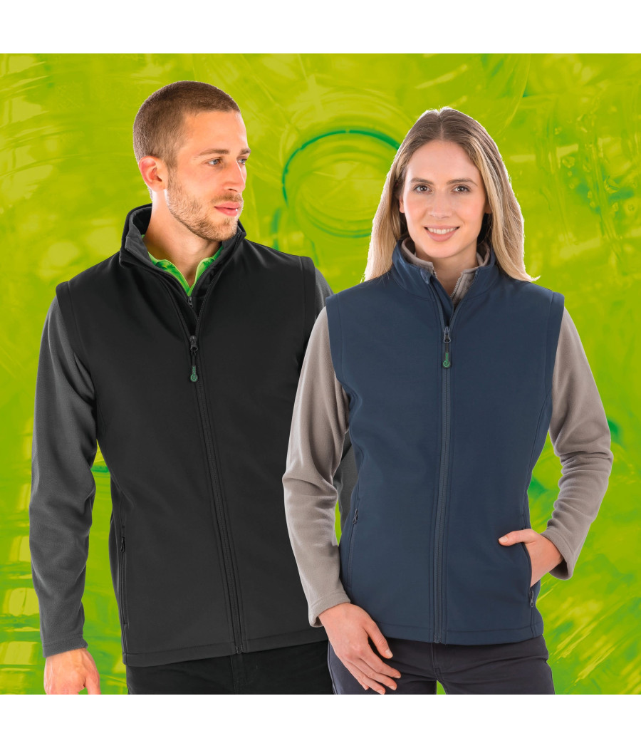 Bodywarmer softshell homme recyclé