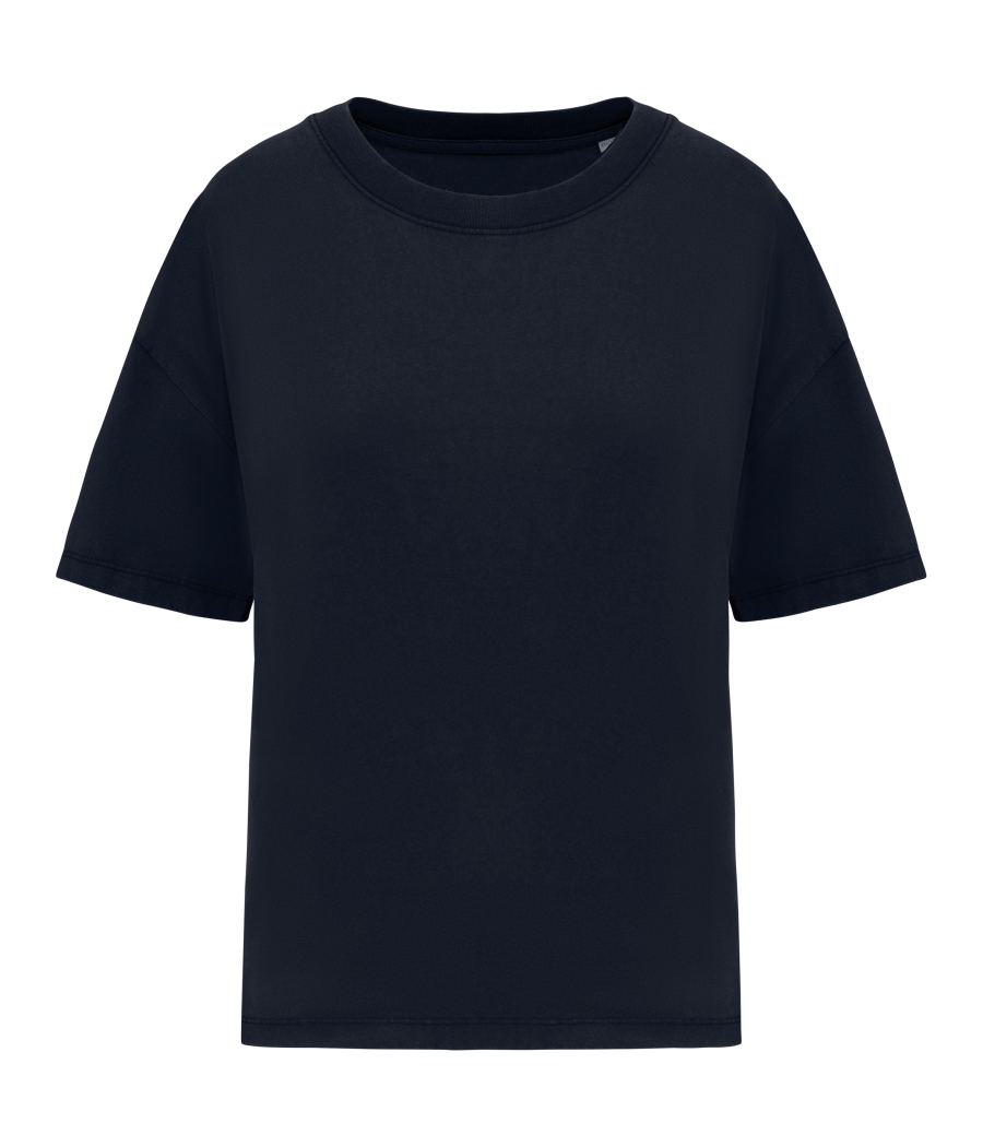 T-shirt écoresponsable oversize délavé femme