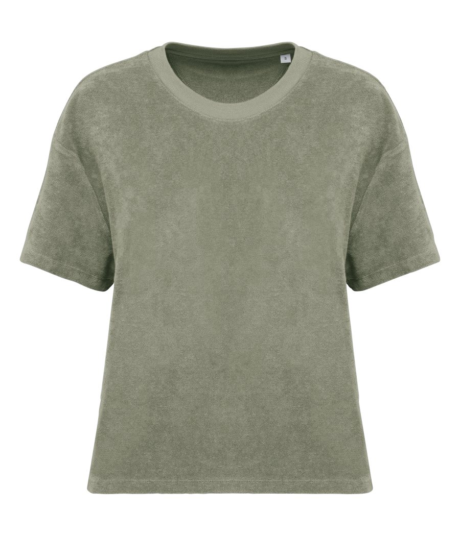 T-shirt écoresponsable en éponge femme