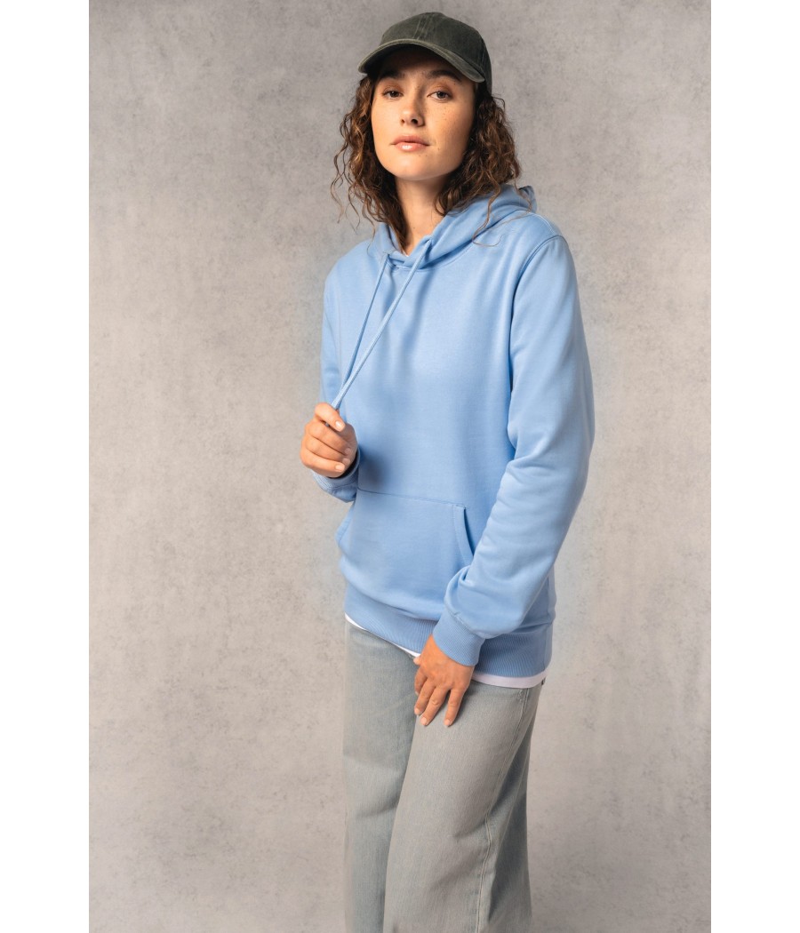 Sweat-shirt recyclé à capuche unisexe