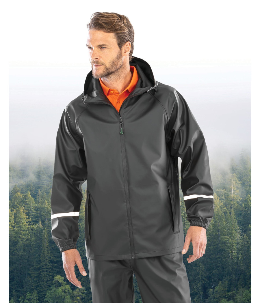Veste imperméable Prism PU avec bandes réfléchissantes
